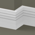 Solid Ash Square Triple Edge Skirting 3 metre