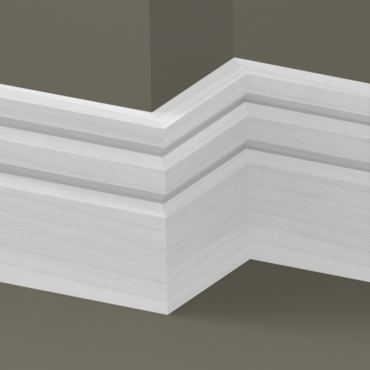 Solid Ash Truro Skirting 3 metre