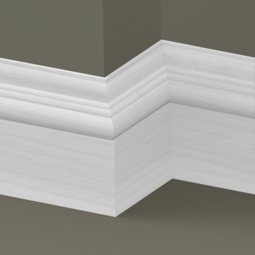 Solid Ash Tudor Skirting 3 metre