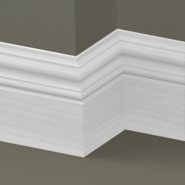 Solid Ash Windsor Skirting 3 metre