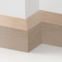 Solid Beech Bevel Skirting 3 metre