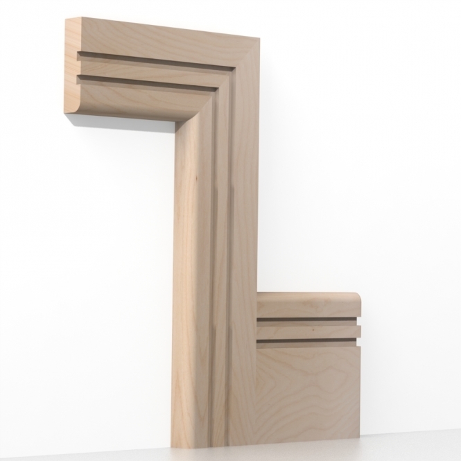 Solid Beech  Bullnose Double Edge Architrave Lengths
