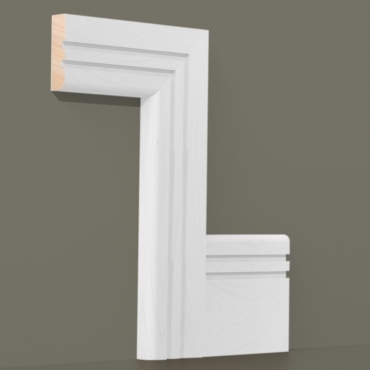 Solid Beech Bullnose Double Edge Architrave Sets