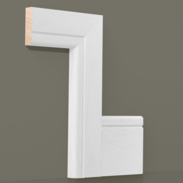 Solid Beech Bullnose Single Groove Architrave Lengths