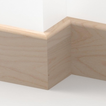 Solid Beech Bullnose Skirting 3 metre