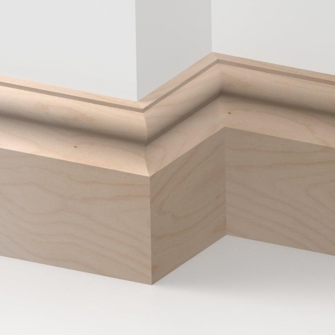 Solid Beech  Cambridge Skirting 3 metre