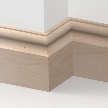 Solid Beech Cambridge Skirting 3 metre