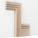 Solid Beech Chamfered Double Edge Architrave Lengths