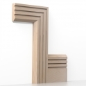 Solid Beech Chamfered Triple Edge Architrave Lengths