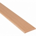 Solid Beech Flat Cover Beading Threshold Strip 70mm x 7mm