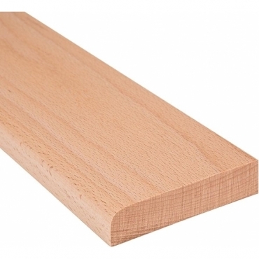 Solid Beech Flat Edge Door Threshold 44mm Wide