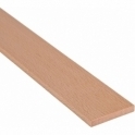 Solid Beech Flat Square Edge Beading Strip 120mm x 7mm
