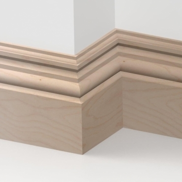 Solid Beech Heritage Skirting 3 metre