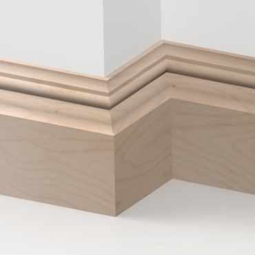 Solid Beech Knightsbridge Skirting 3 metre
