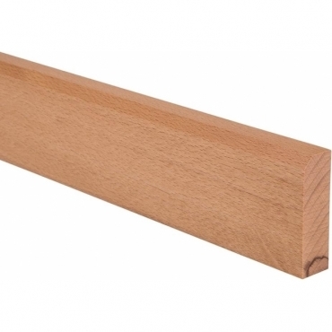 Solid Beech Mini Chamfer Upstand 3 Metre