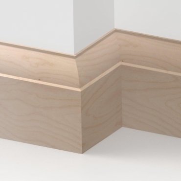 Solid Beech Ovolo Skirting 3 metre