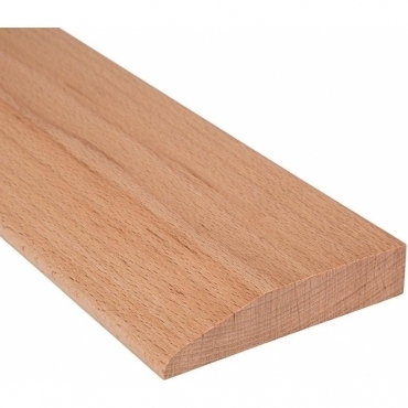 Solid Beech Reducing Ramp Door Threshold 120mm Wide