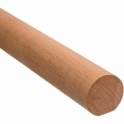 Solid Beech Round Mopstick Handrail 2.1 Metre