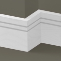 Solid Beech Square Double Edge Skirting 3 metre