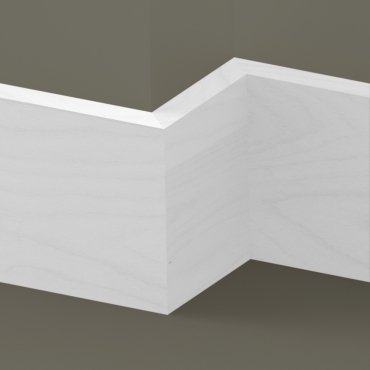 Solid Beech Square Edge Skirting 3 metre