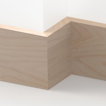 Solid Beech Square Edge Skirting 3 metre
