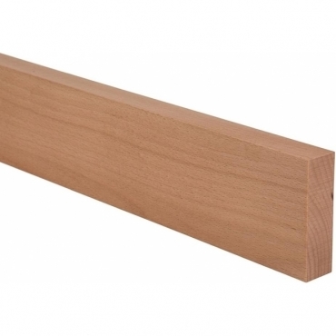 Solid Beech Square Edge Upstand 3 Metre