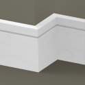 Solid Beech Square Single Edge Skirting 3 metre