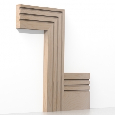 Solid Beech Square Triple Edge Architrave Lengths