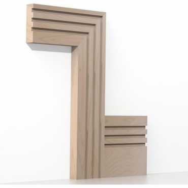 Solid Beech Square Triple Edge Architrave Sets