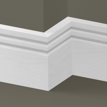 Solid Beech Wells Skirting 3 metre