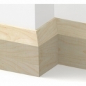 Solid Maple Bevel Skirting 3 metre