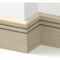 Solid Maple Bullnose Double Edge Skirting 3 metre