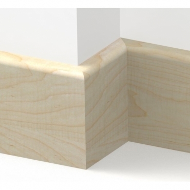 Solid Maple Bullnose Skirting 2.7 metre