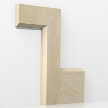 Solid Maple Chamfered Architrave Sets