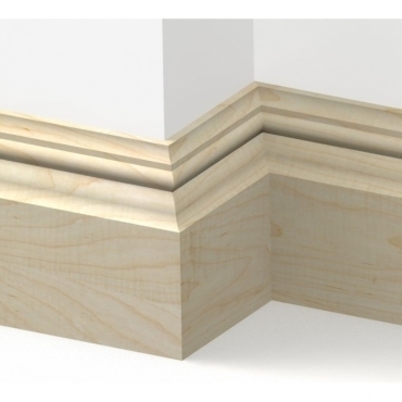 Solid Maple Knightsbridge Skirting 3 metre