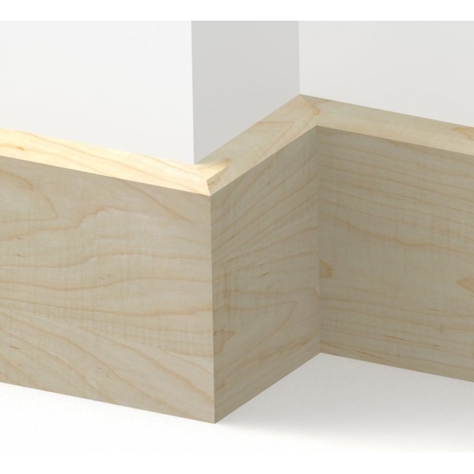 Solid Maple  Mini Chamfered Skirting 2.7 metre