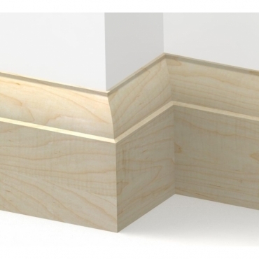 Solid Maple Ovolo Skirting 3 metre