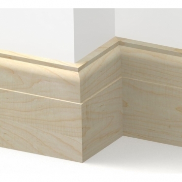 Solid Maple Regent Skirting 3 metre