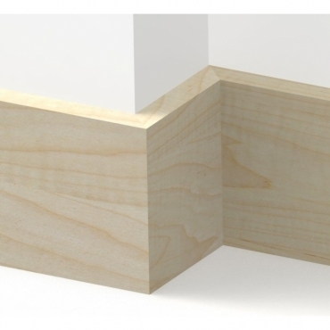 Solid Maple Square Edge Skirting 2.7 metre