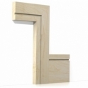 Solid Maple Square Single Edge Architrave Sets