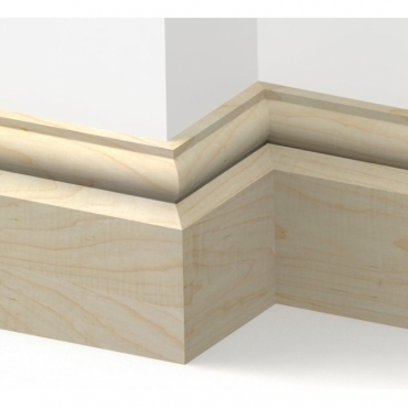 Solid Maple Torus Skirting 3 metre