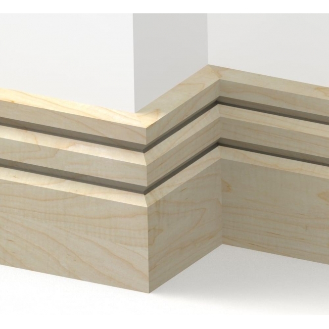 Solid Maple  Truro Skirting 3 metre