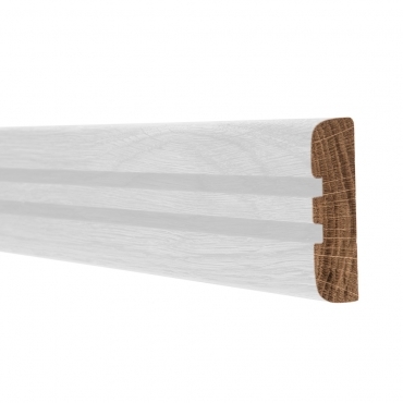 Solid Oak Bullnose Double Edge Dado Rail 3 Metre
