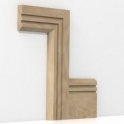 Solid Oak Chamfered Double Edge Architrave Sets