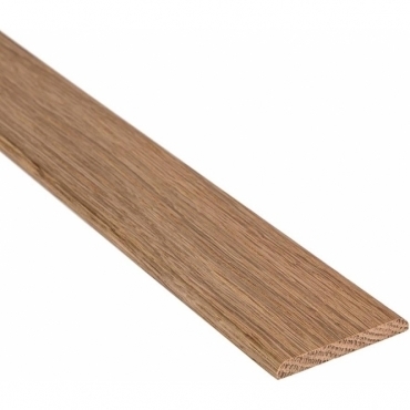 Solid Oak Flat Cover Beading Threshold Strip 100mm x 7mm