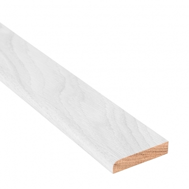 Solid Oak Flat Edge Cover Beading Threshold Strip 130mm x 8mm