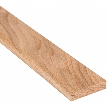 Solid Oak Flat Edge Cover Beading Threshold Strip 40mm x 5mm