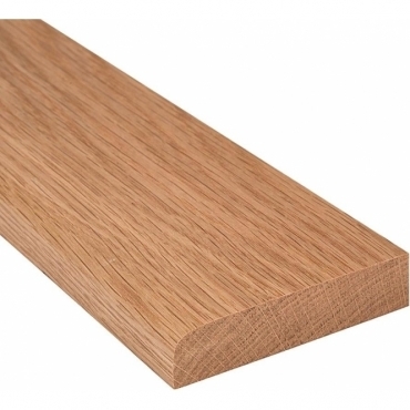 Solid Oak Flat Edge Door Threshold 130mm Wide