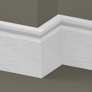 Solid Oak Flute Skirting Board 3 metre