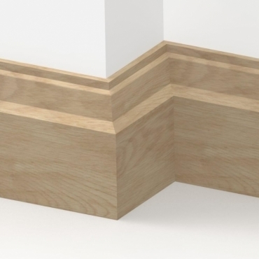 Solid Oak Lambs Tongue Skirting Board 3 metre